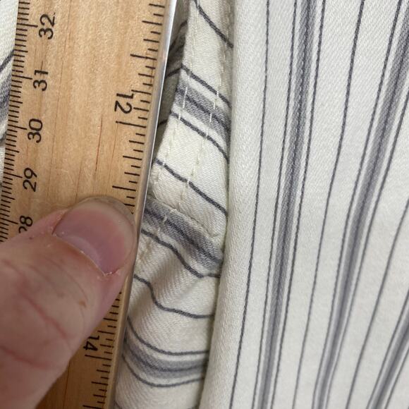 Talbots Pants Women’s 16 Straight Ankle Jean Hillside Stripe Classic Traditional - Picture 8 of 11